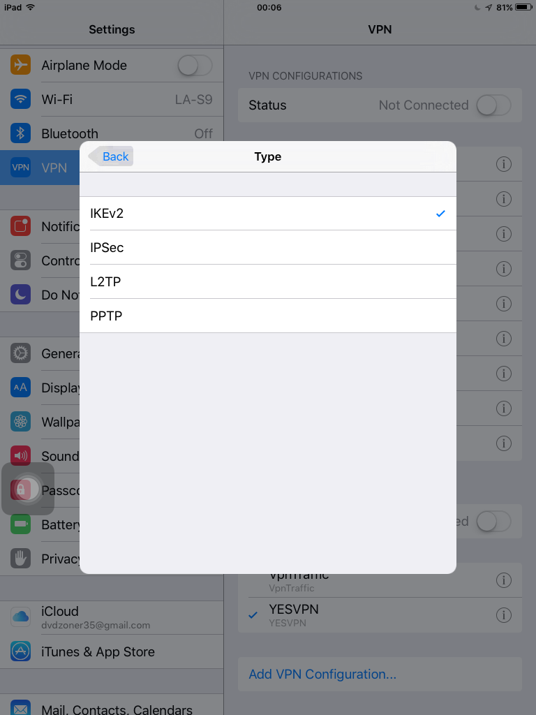 How to Setup IKEV2 VPN on iPad/iPhone/iPod Touch