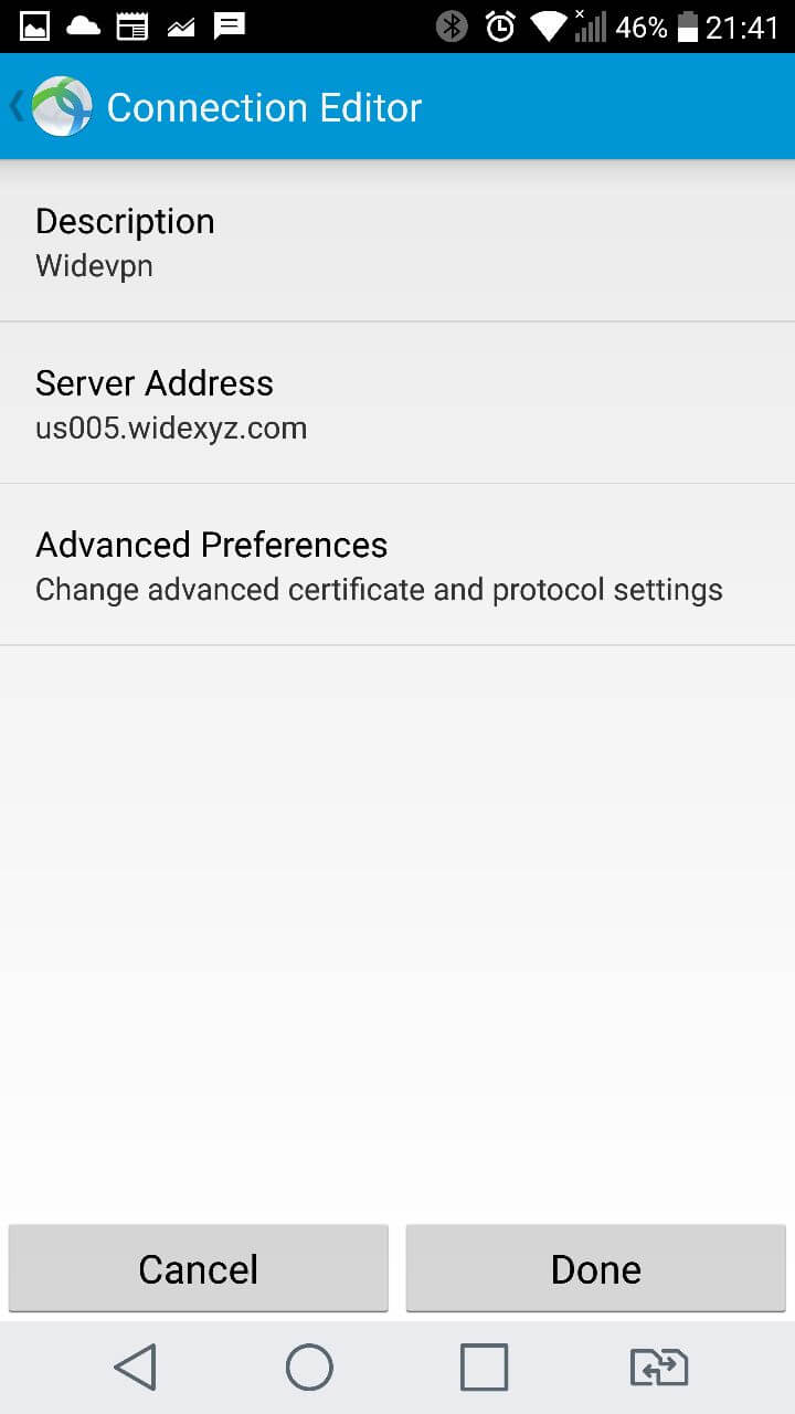 android anyconnect vpn setup 2