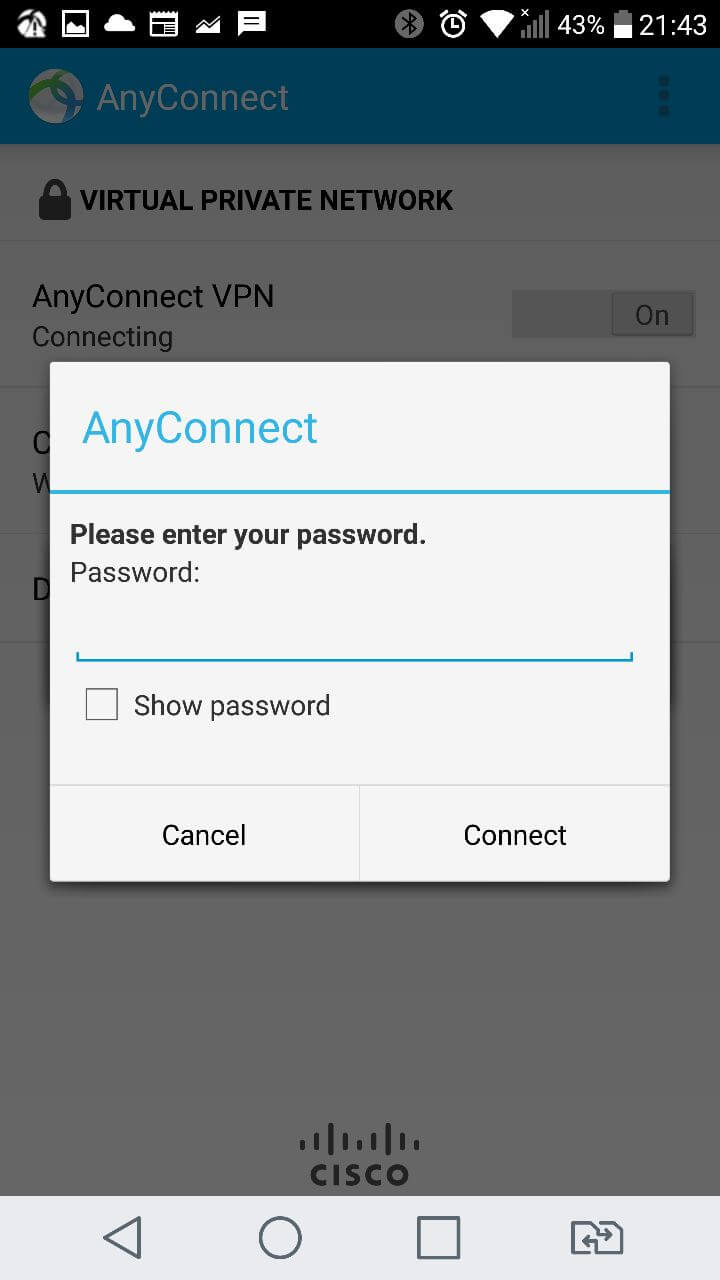 android anyconnect vpn setup 4