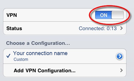 How to Setup IKEV2 VPN on iPad/iPhone/iPod Touch