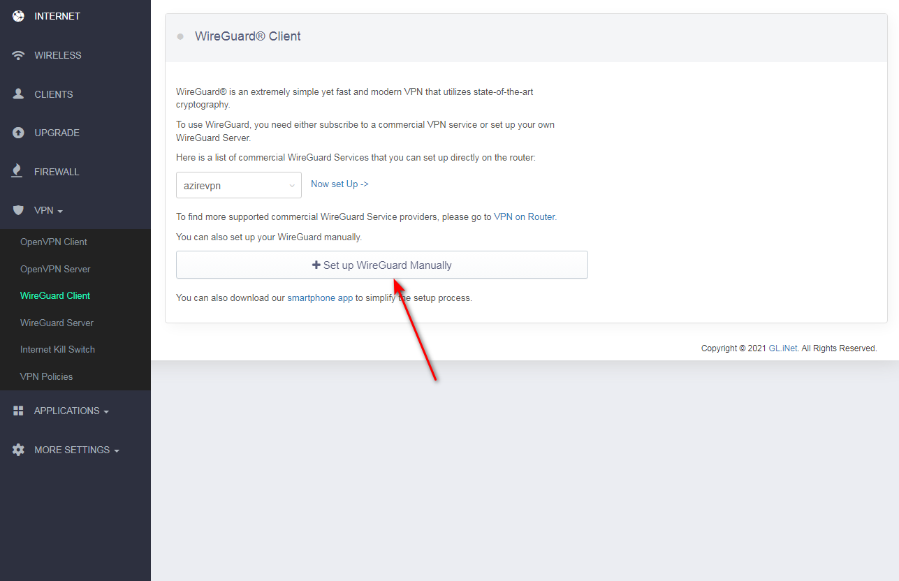 How to Set Up widevpn WireGuard Client on GL.iNet Router