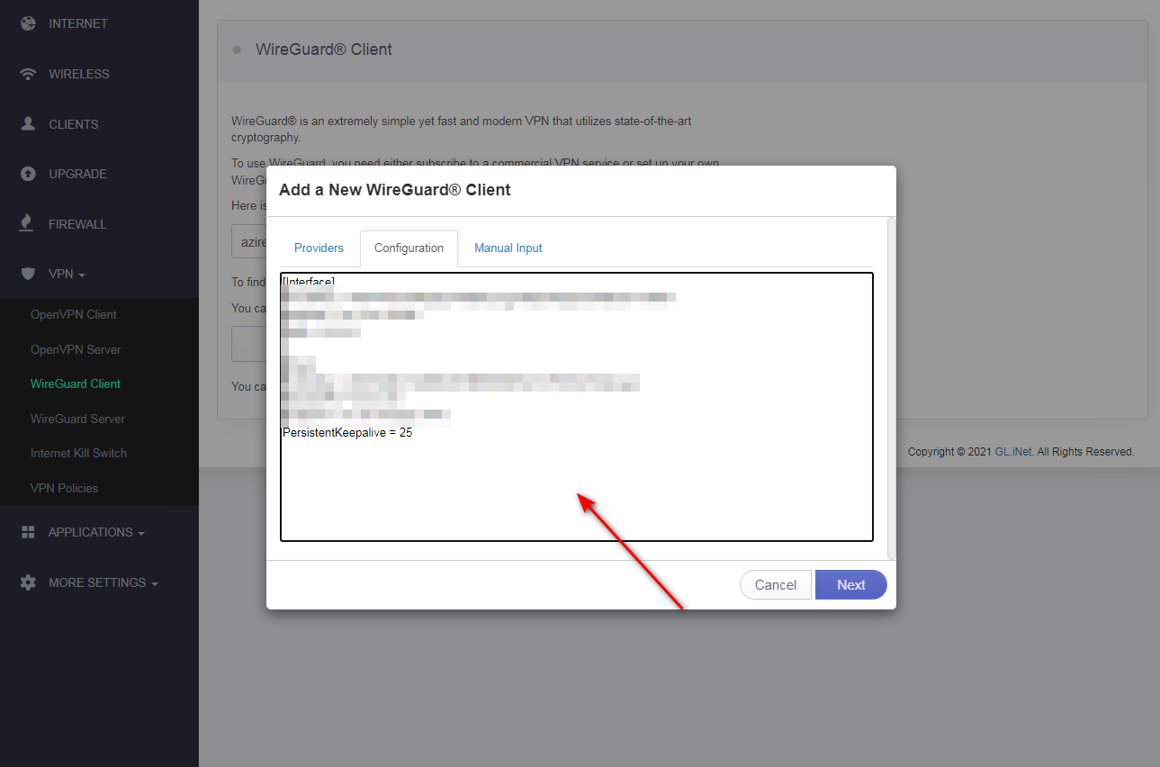 How to Set Up widevpn WireGuard Client on GL.iNet Router