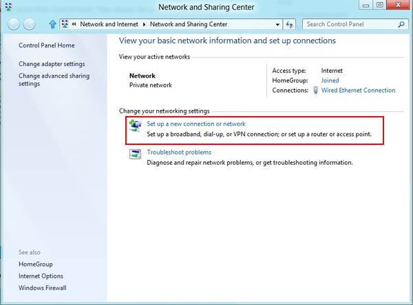 network connect for windows 8